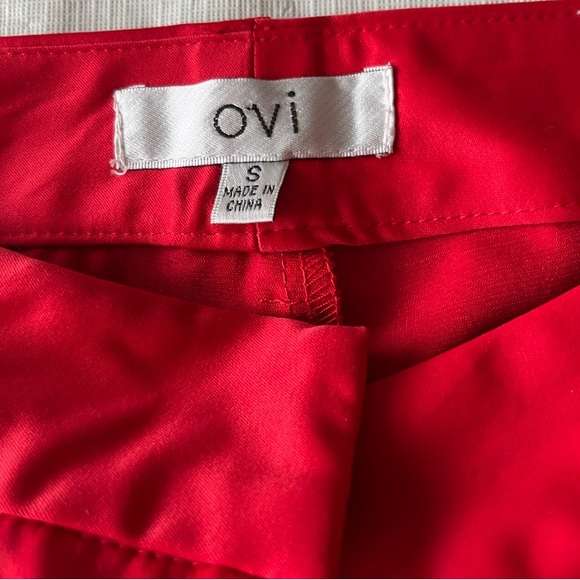 Ovi Red Ankle Dress Pants - Picture 2 of 4